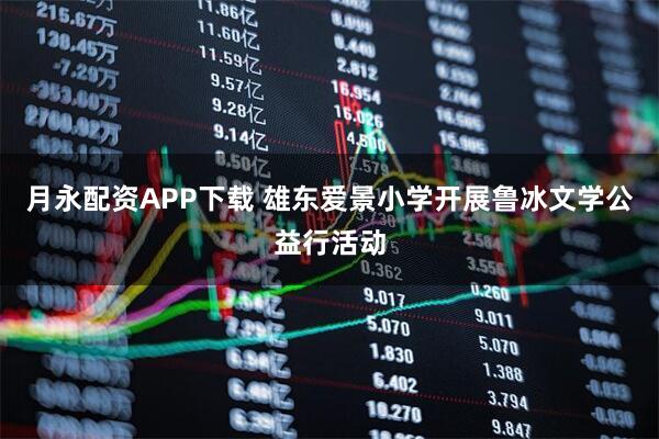 月永配资APP下载 雄东爱景小学开展鲁冰文学公益行活动